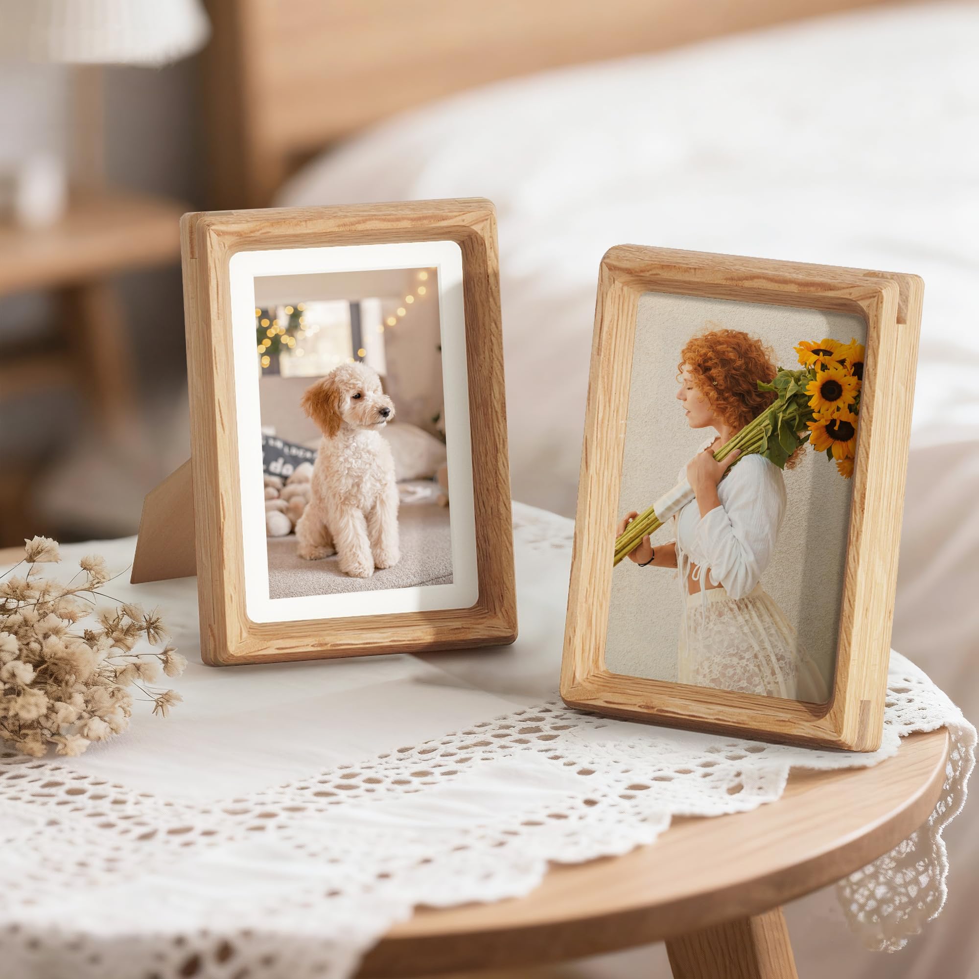 Amazon.com - Fun Memories 4x6 Picture Frame, USA-Sourced Oak Wood
